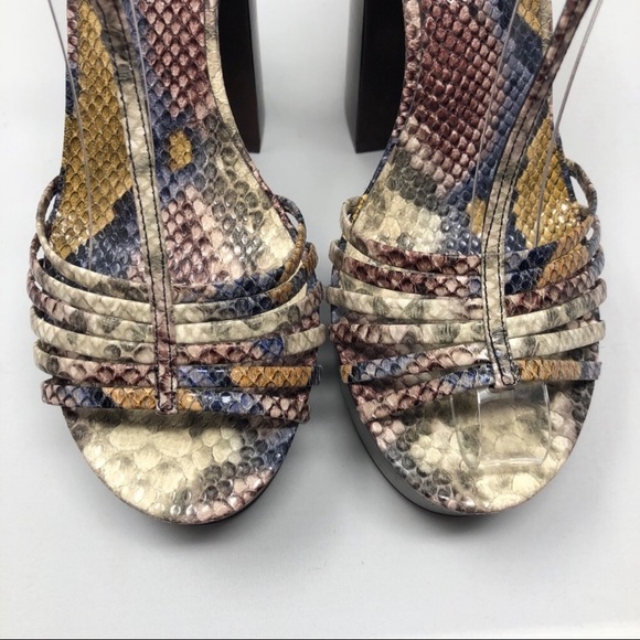 Free People Jeffrey Campbell snakeskin chunky heel - Picture 5 of 8